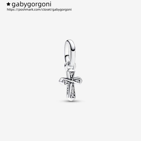 Pandora Pandora ME Sparkling Cross Mini Dangle Charm - Picture 1 of 5